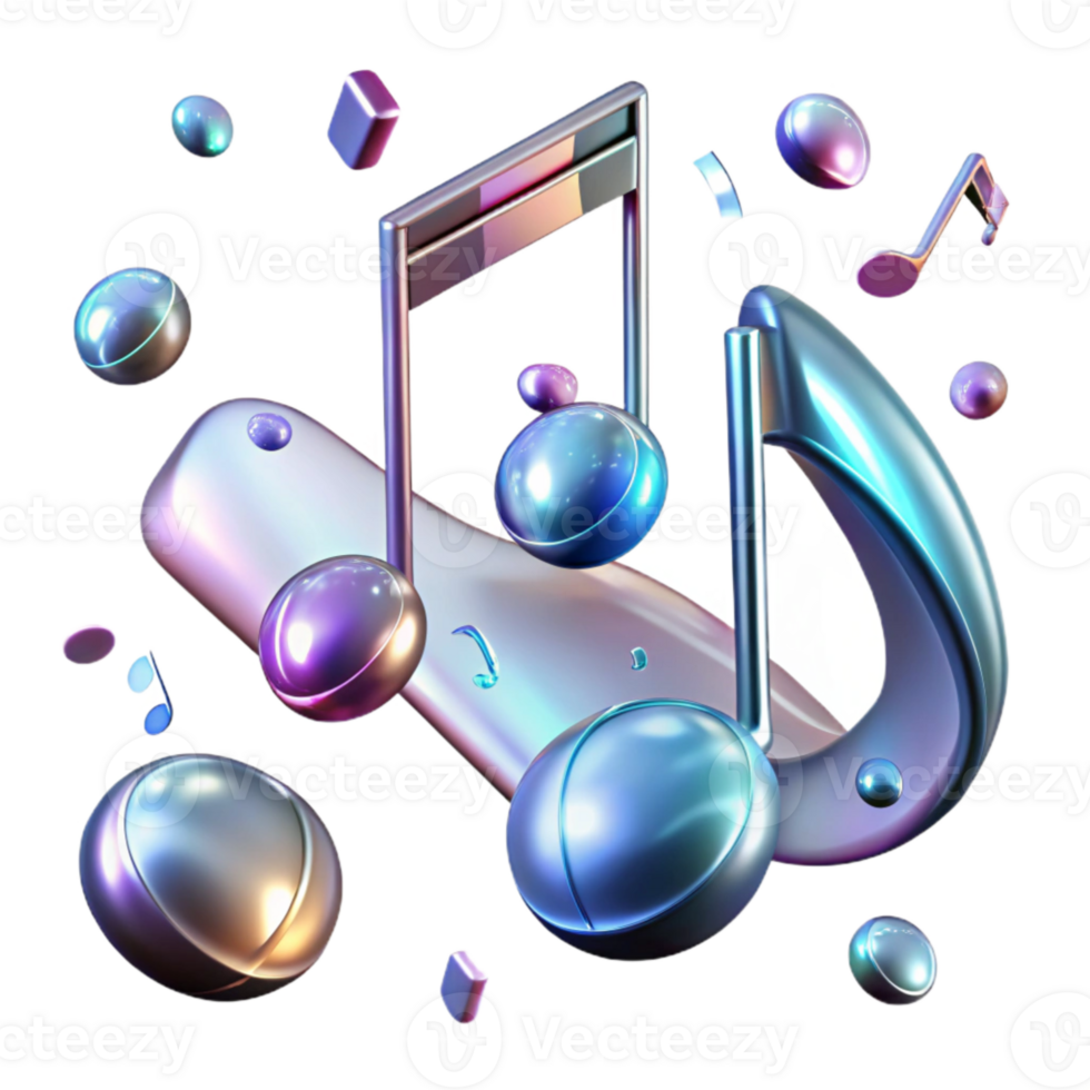 extraordinary traditional Transparent Music Notes for Overlay Effects professional png