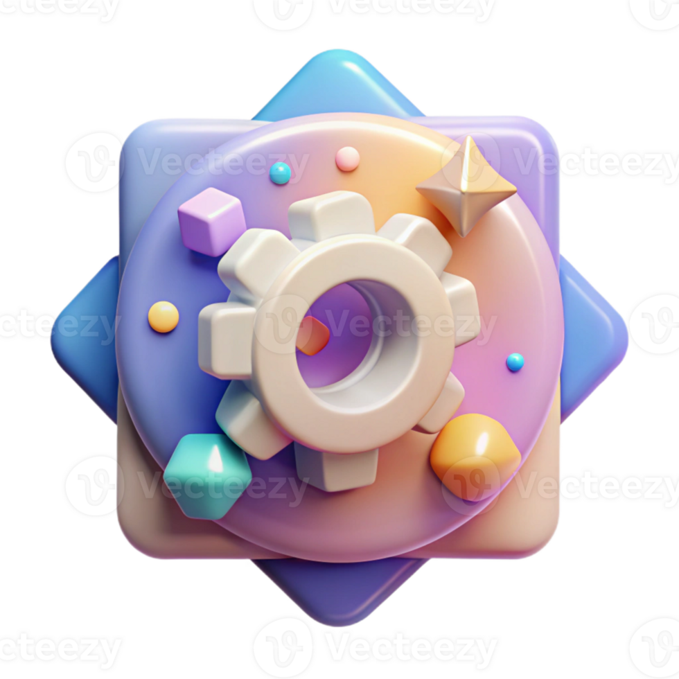 extraordinary contemporary Transparent Settings Icon Isolated for User Interface high quality png