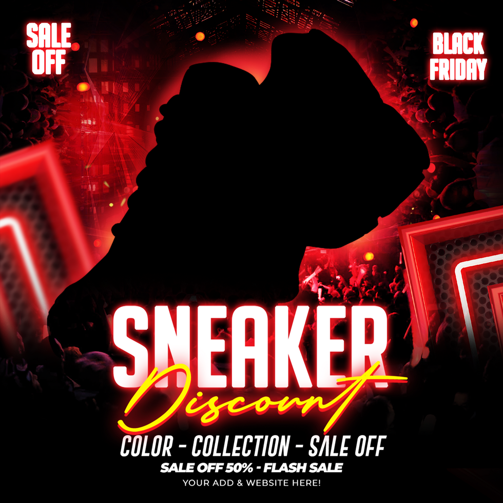 Grab Your Sneakers at Low Prices Media psd