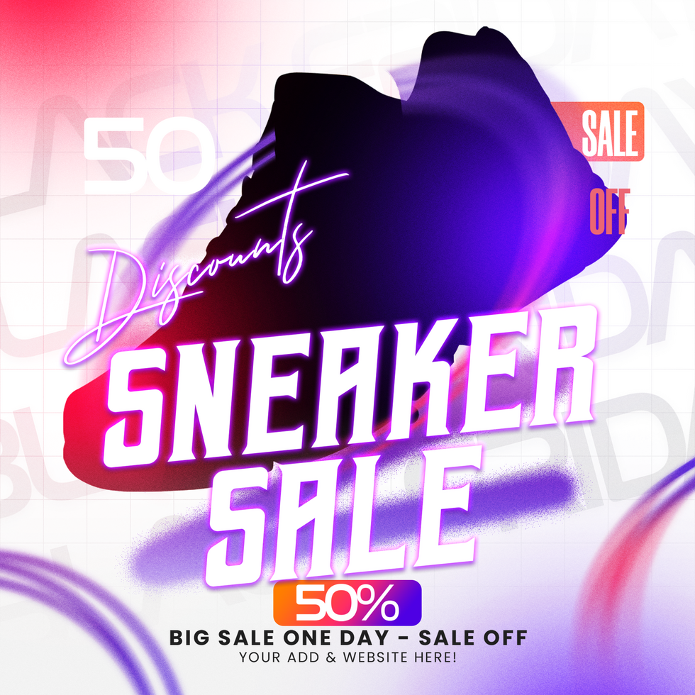 Huge Sneaker Discounts psd