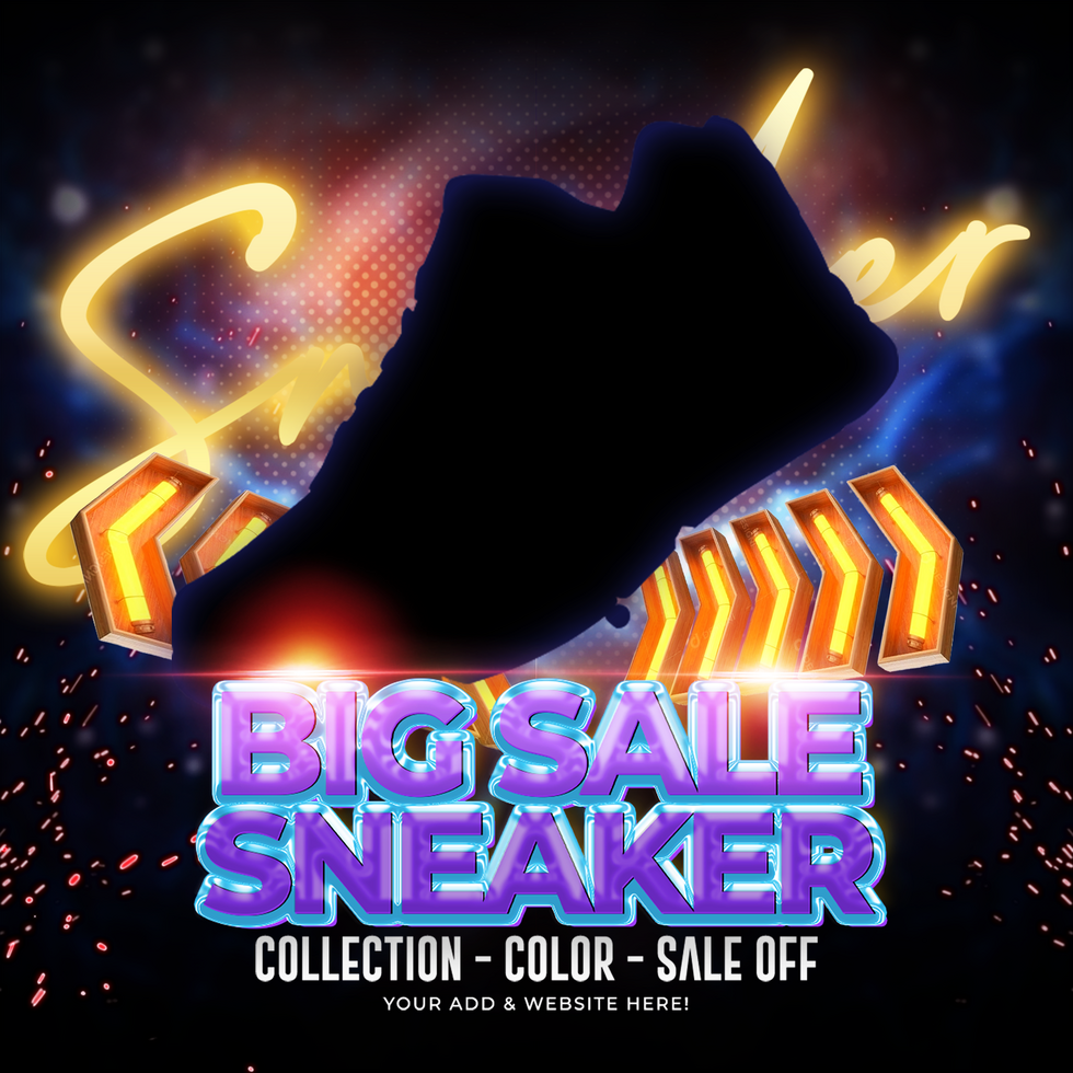 Sneakers at Unbelievable Prices Media psd