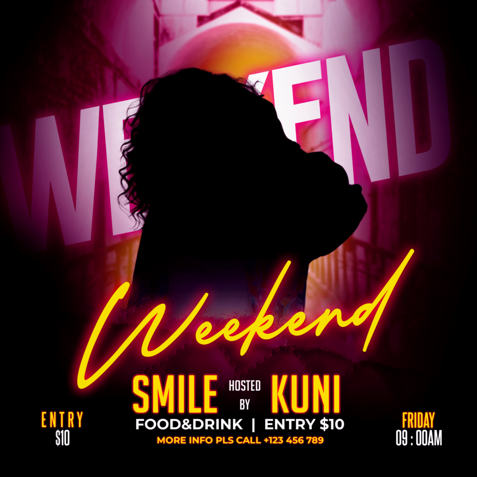 Weekend DJ Event Media psd