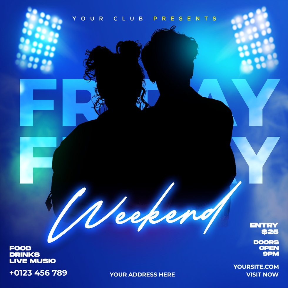 Weekend DJ Event Social Media psd