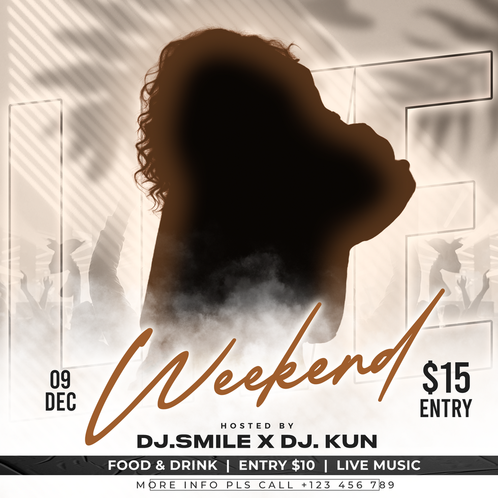 Weekend Music Event Social Media psd