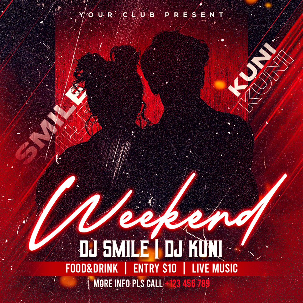 Weekend DJ Event Template psd