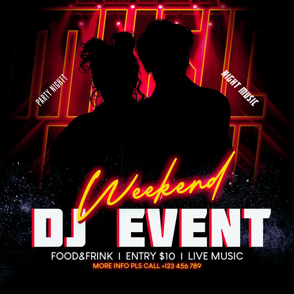 Weekend DJ Event psd