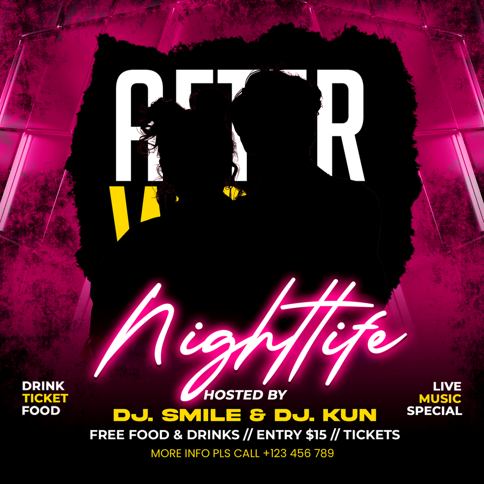 Urban Party Flyer Media psd