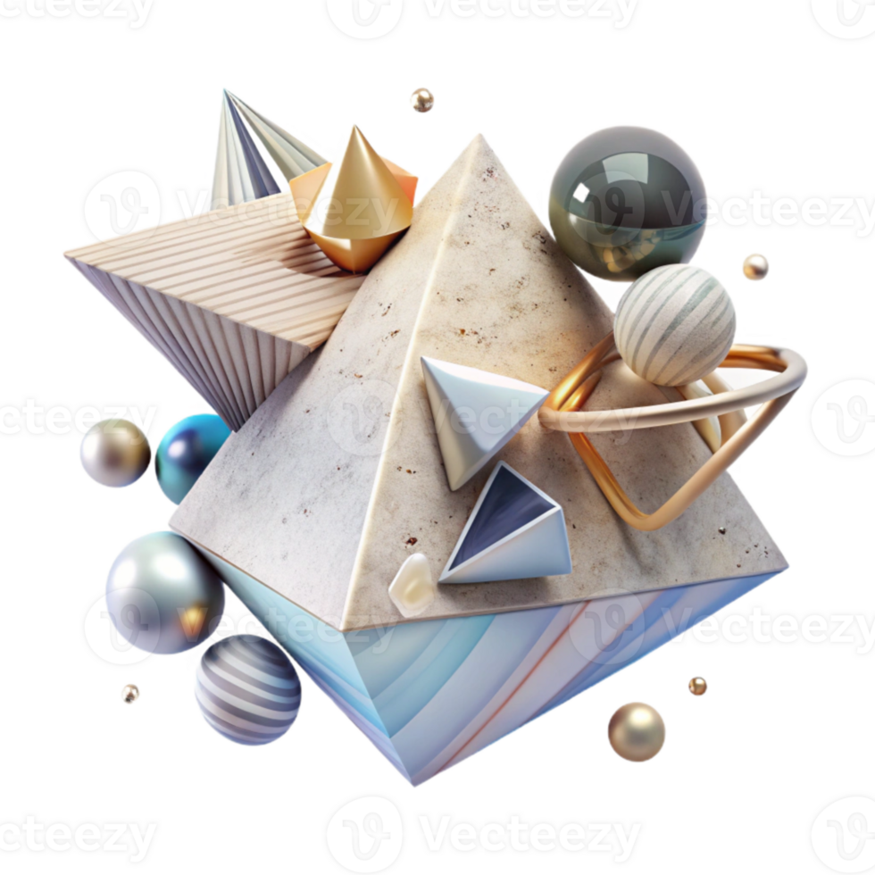 wonderful rustic Triangles Isolated Abstract Design for Product Mockups authentic png