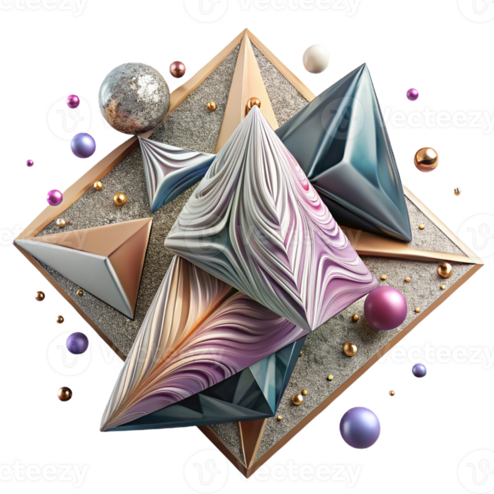 impressive creative Triangular Pattern Isolated Geometric Art for Print Projects png