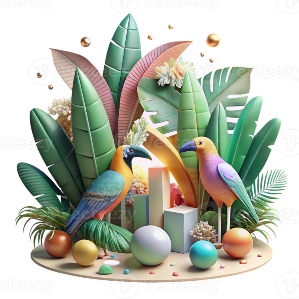 extraordinary traditional Tropical Canopy Exotic Birds Isolated exclusive png