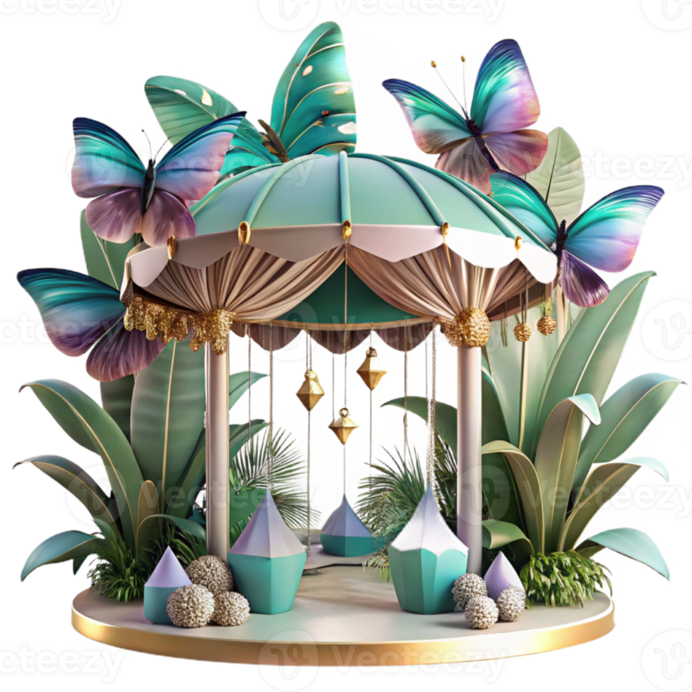 magnificent modern Tropical Canopy Exotic Butterflies Cutout premium png
