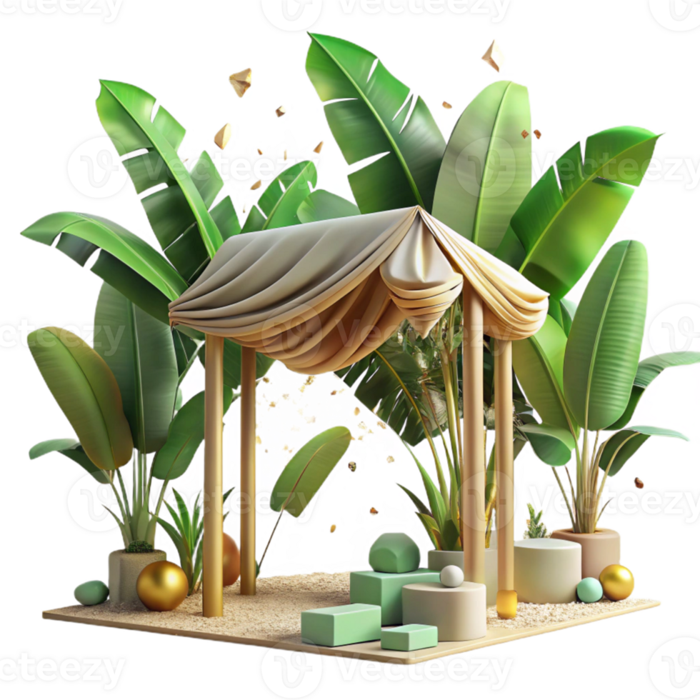 magnificent classic Tropical Canopy Banana Leaves Cutout high resolution png