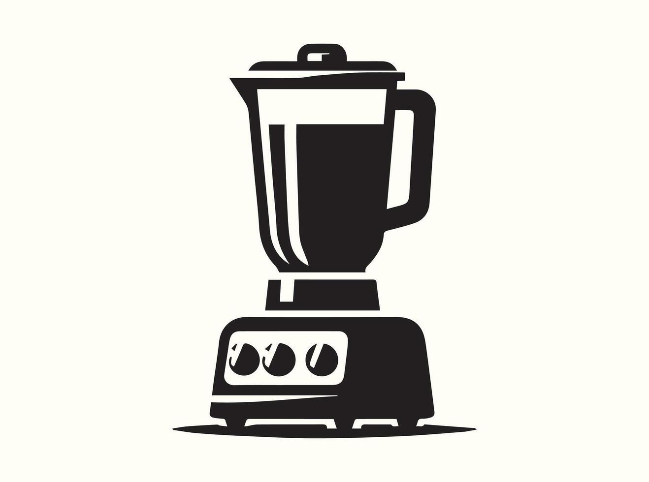 High-Quality Blender Silhouette in Black for Graphic Use vector