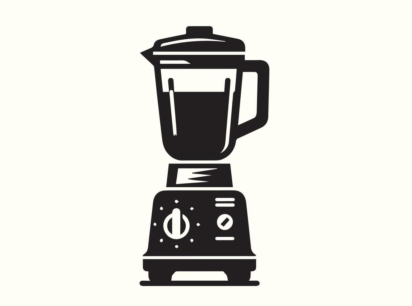 Solid Black Blender Clean and Modern Design vector