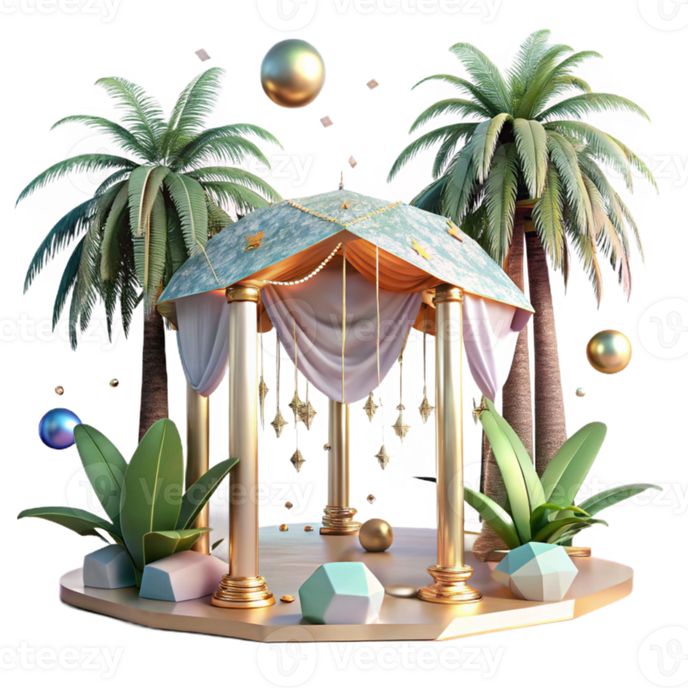 dramatic contemporary Tropical Canopy Palm Trees Cutout high resolution png