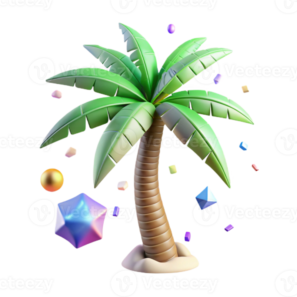 magnificent creative Tropical Palm Tree Transparent Background Isolated genuine png