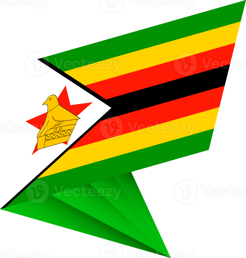 Flag of Zimbabwe, modern pin flag png