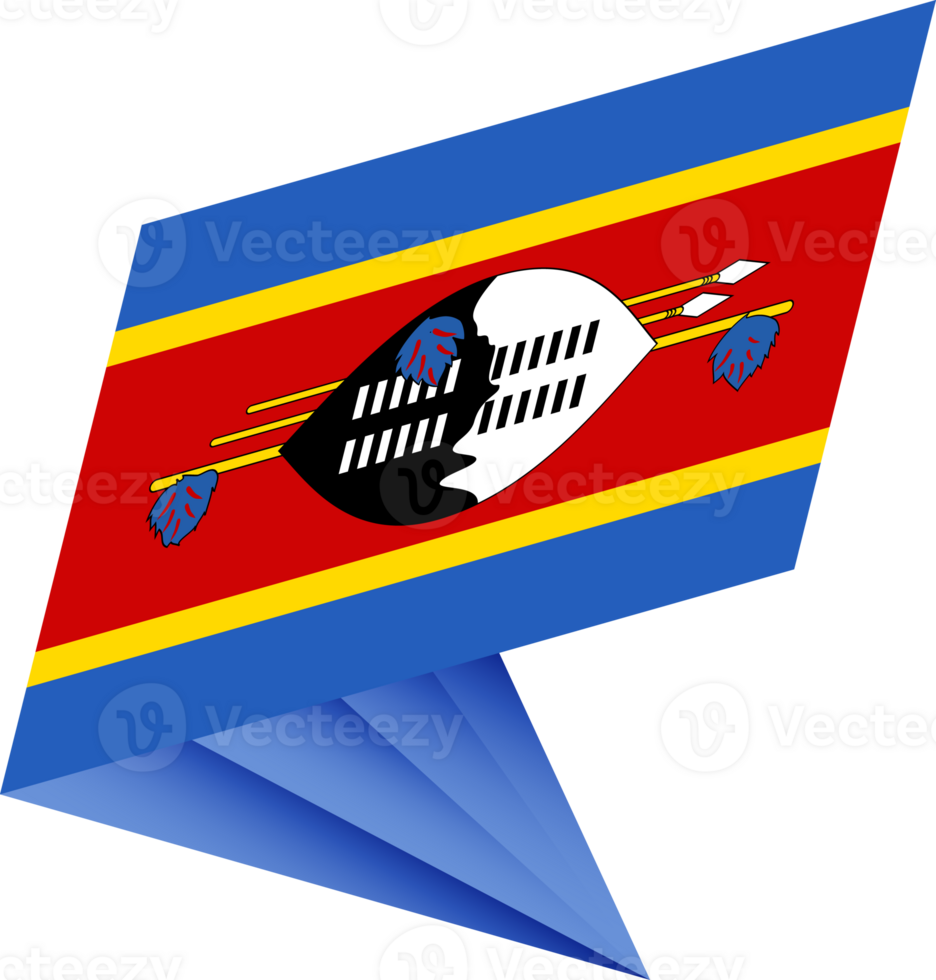 Flag of Swaziland, modern pin flag png