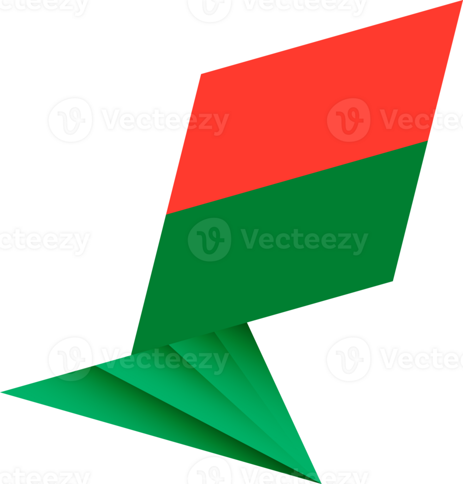 Flag of Madagascar, modern pin flag png