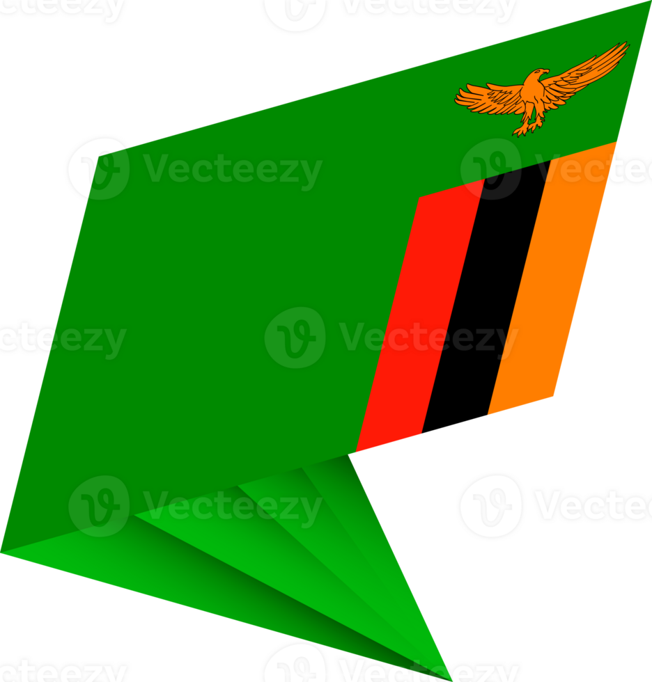 Flag of Zambia, modern pin flag png