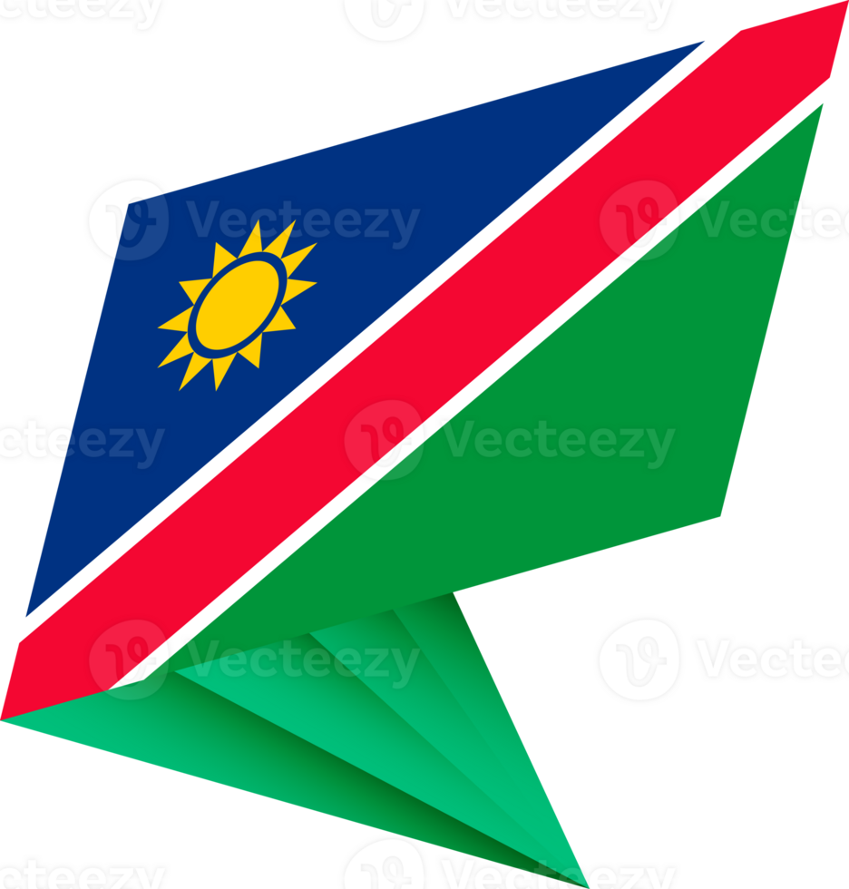 Flag of Namibia, modern pin flag png