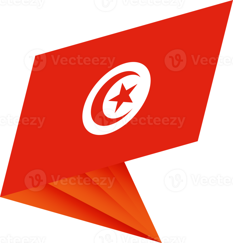 Flag of Tunisia, modern pin flag png