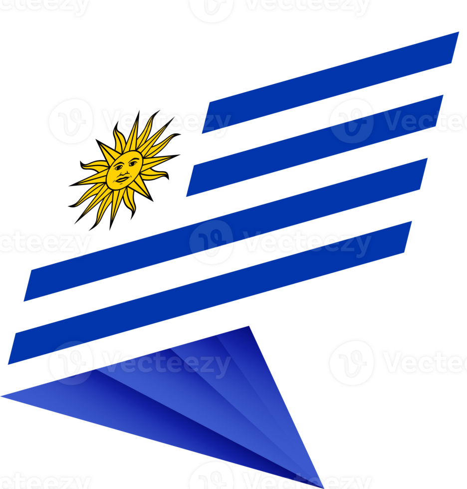 Flag of Uruguay, modern pin flag png