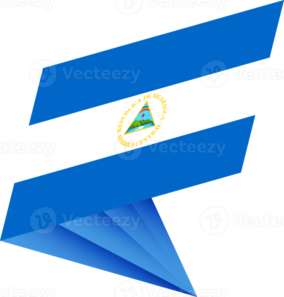 Flag of Nicaragua, modern pin flag png