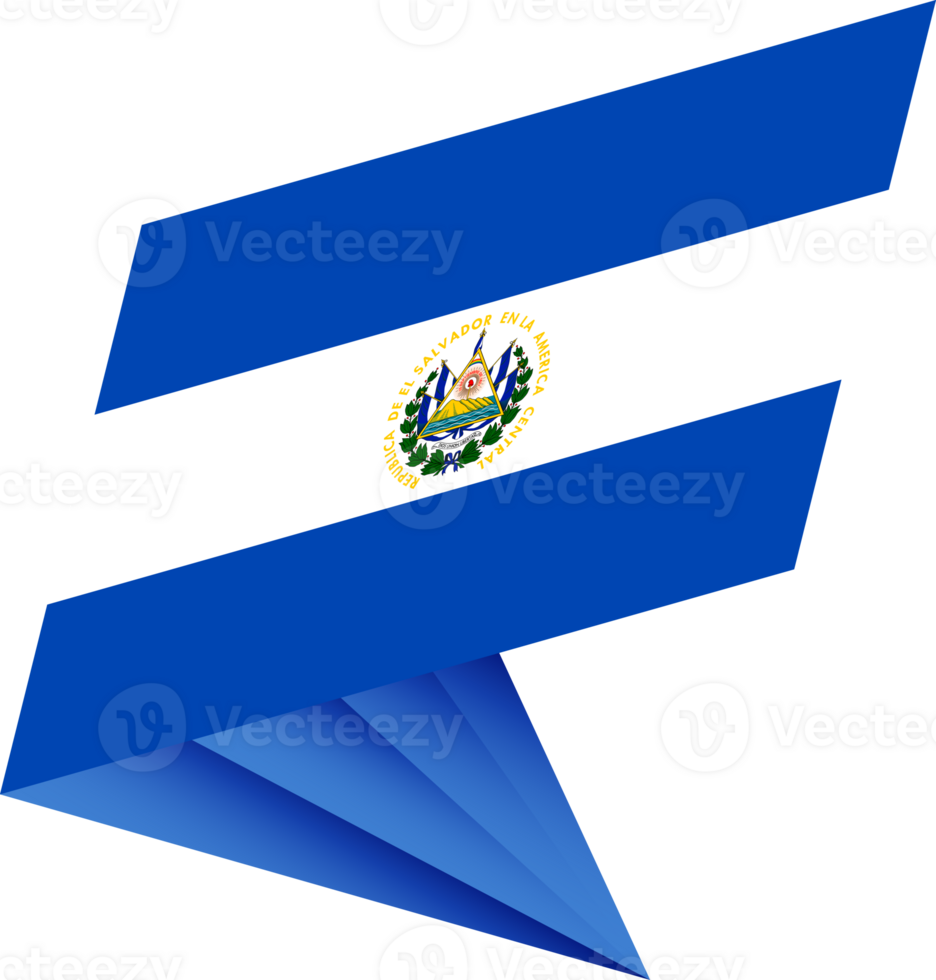 Flag of El Salvador, modern pin flag png