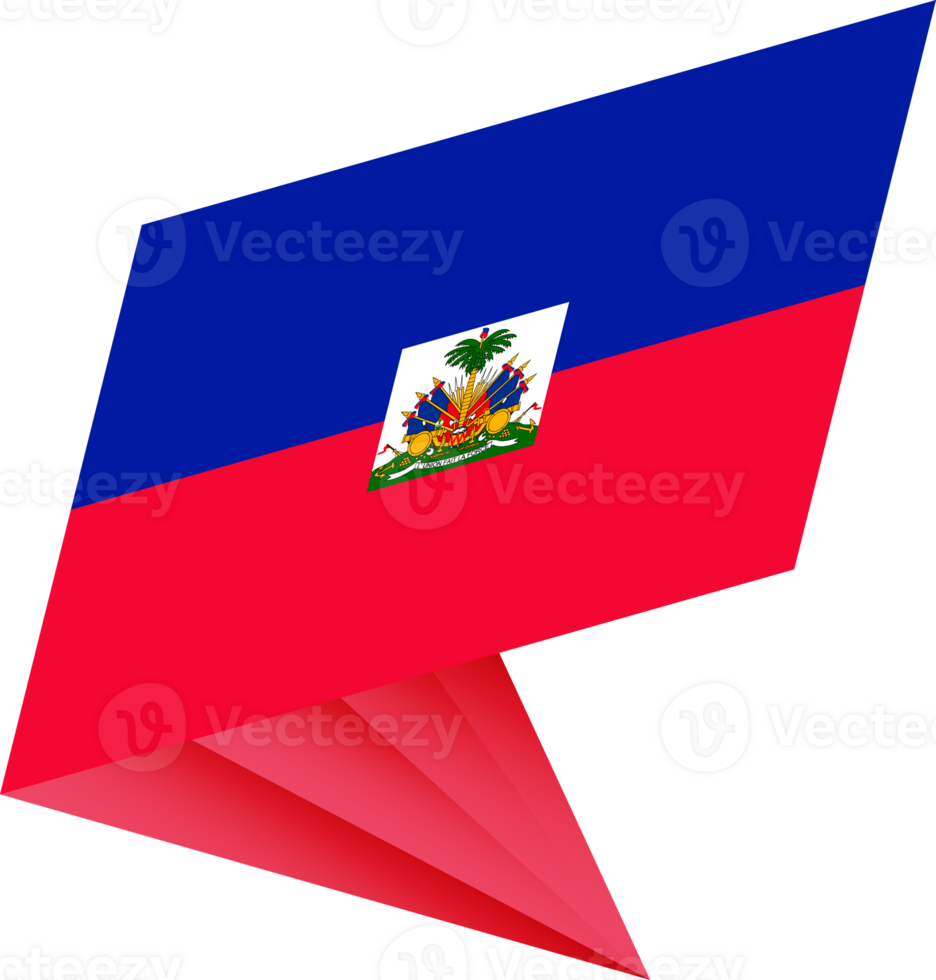 Flag of Haiti, modern pin flag png