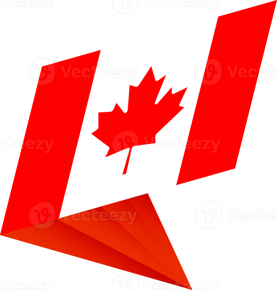 Flag of Canada, modern pin flag png