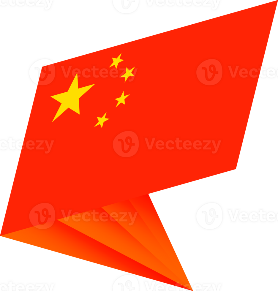 Flag of China, modern pin flag png