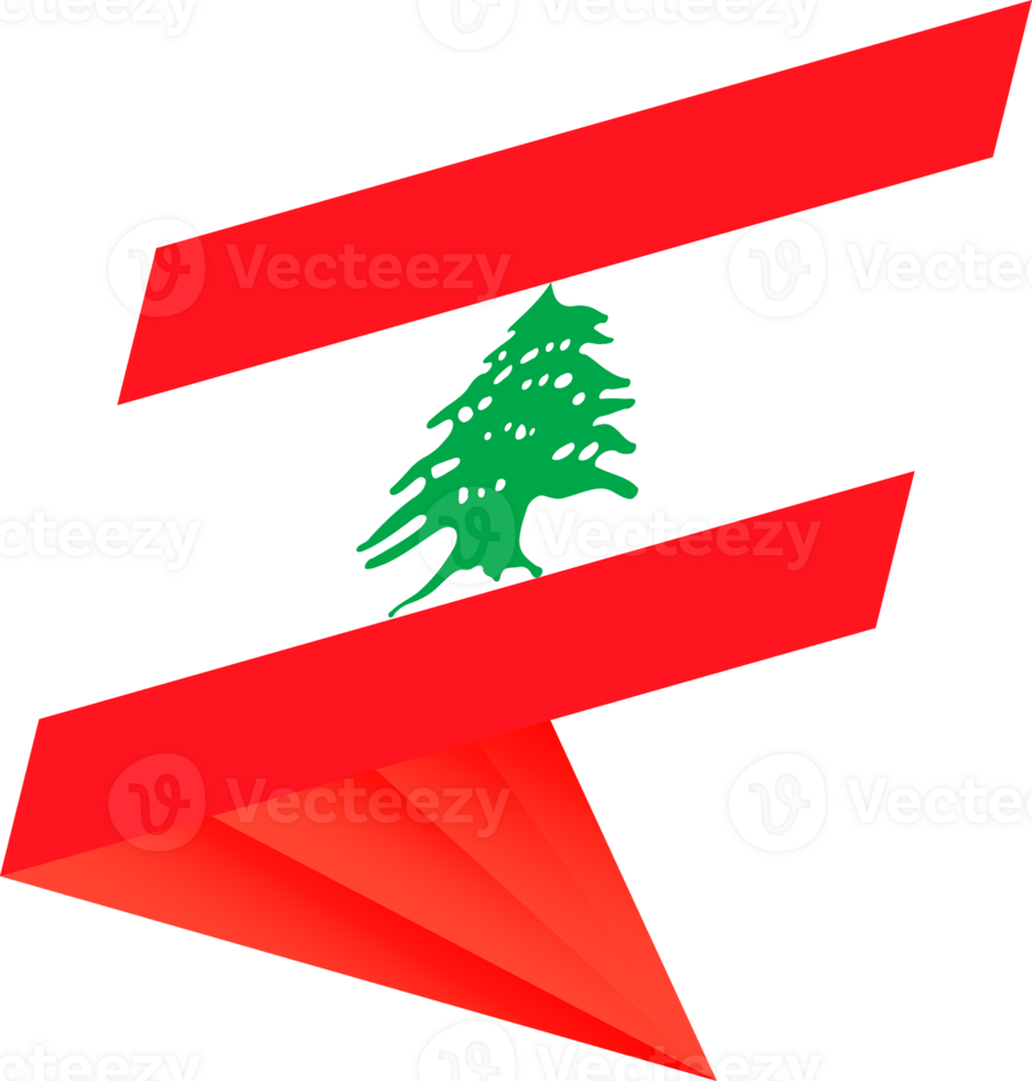 Flag of Lebanon, modern pin flag png
