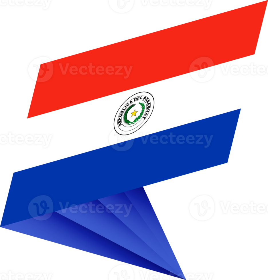 Flag of Paraguay, modern pin flag png