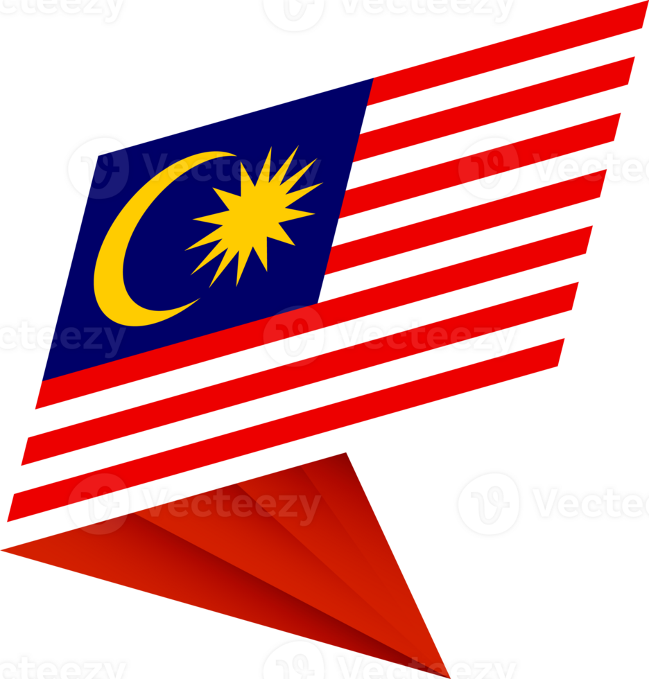 Flag of Malaysia, modern pin flag png