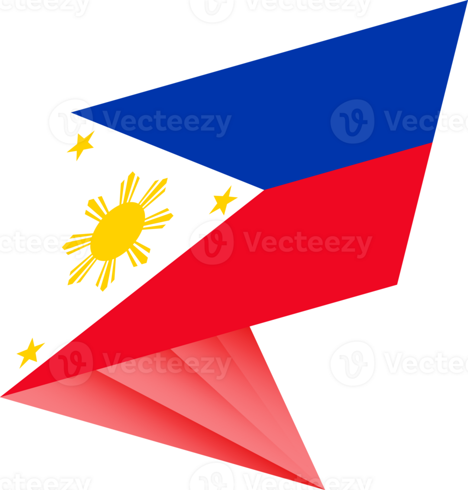 Flag of Philippines, modern pin flag png
