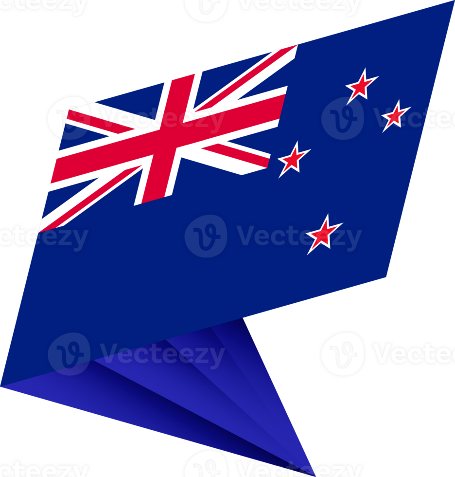 Flag of New Zealand, modern pin flag png