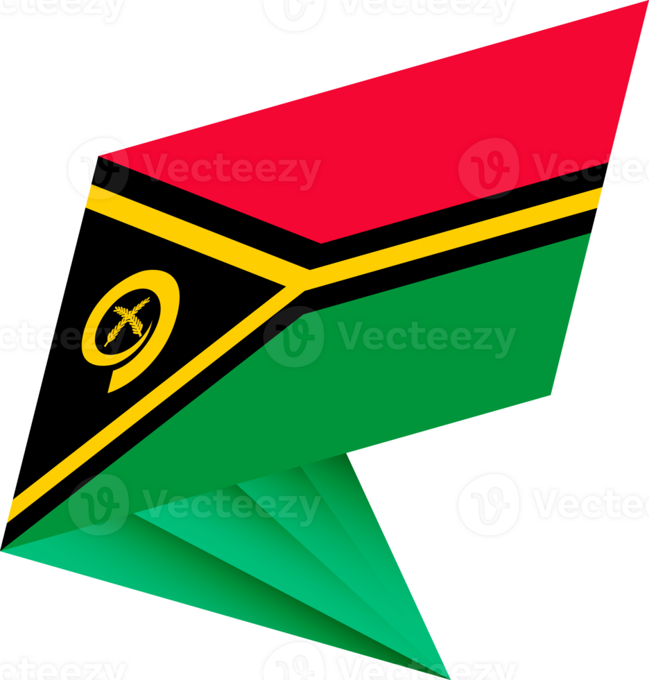 Flag of Vanuatu, modern pin flag png