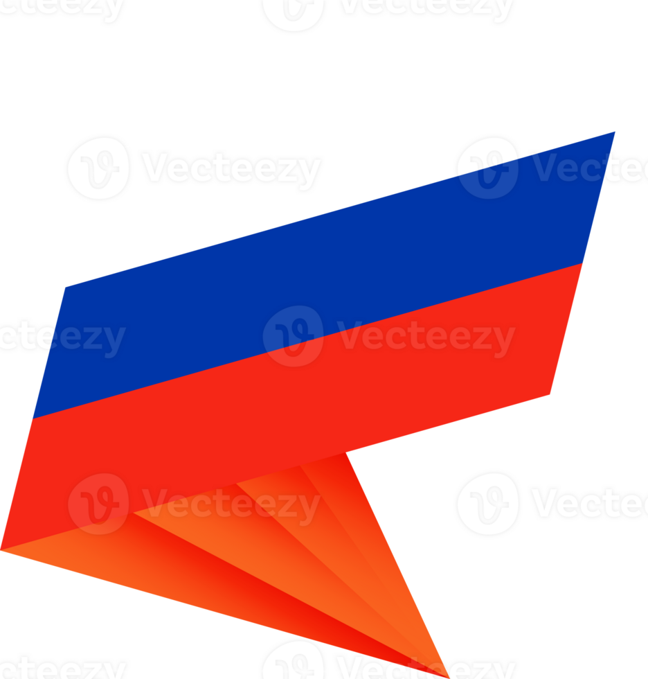 Flag of Russia, modern pin flag png