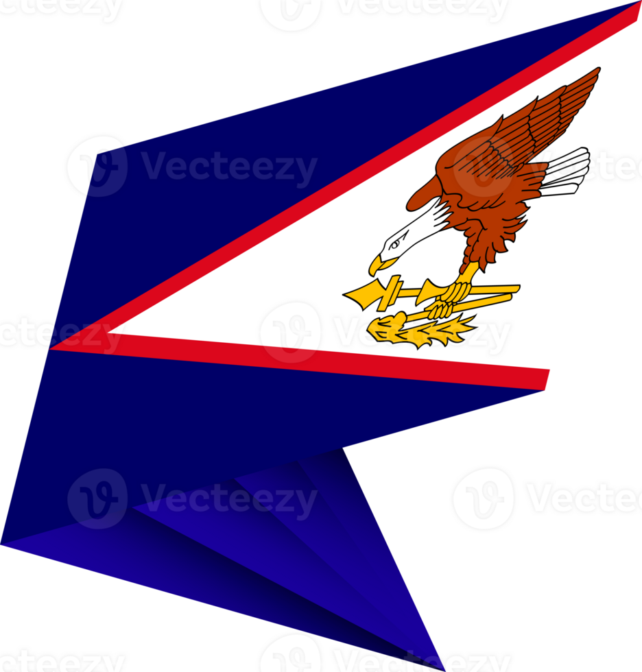 Flag of American Samoa, modern pin flag png