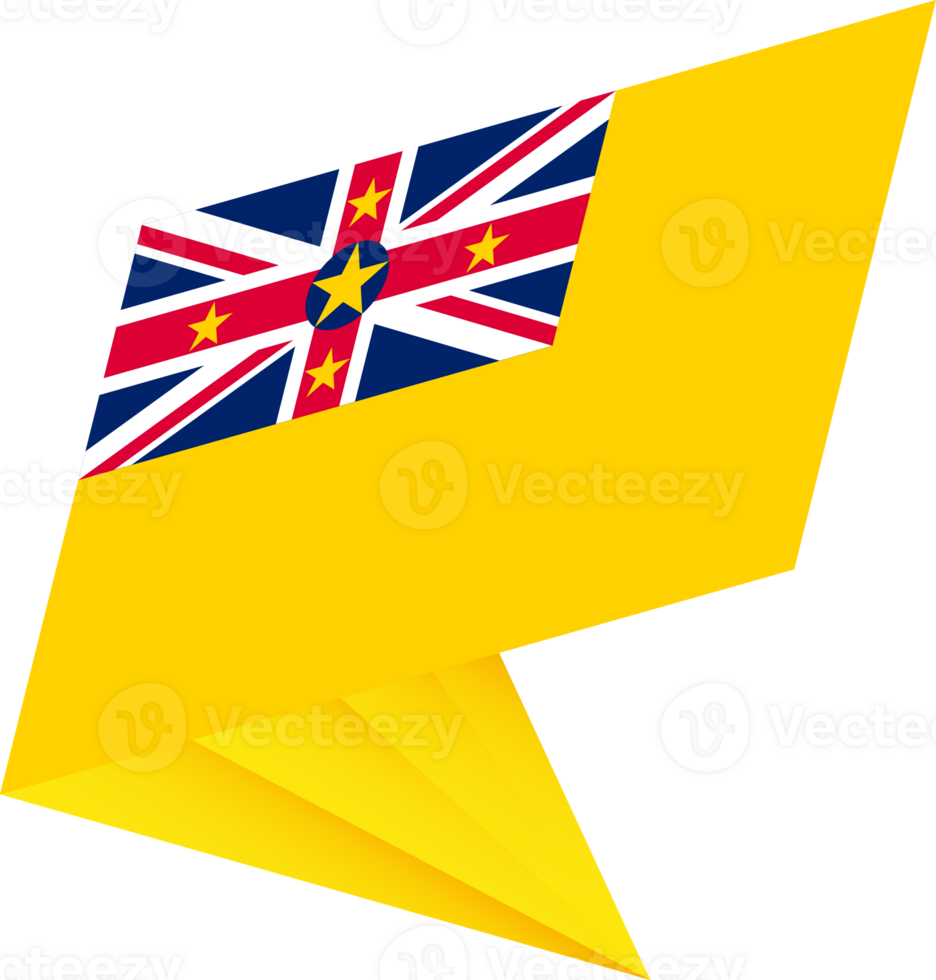 Flag of Niue, modern pin flag png