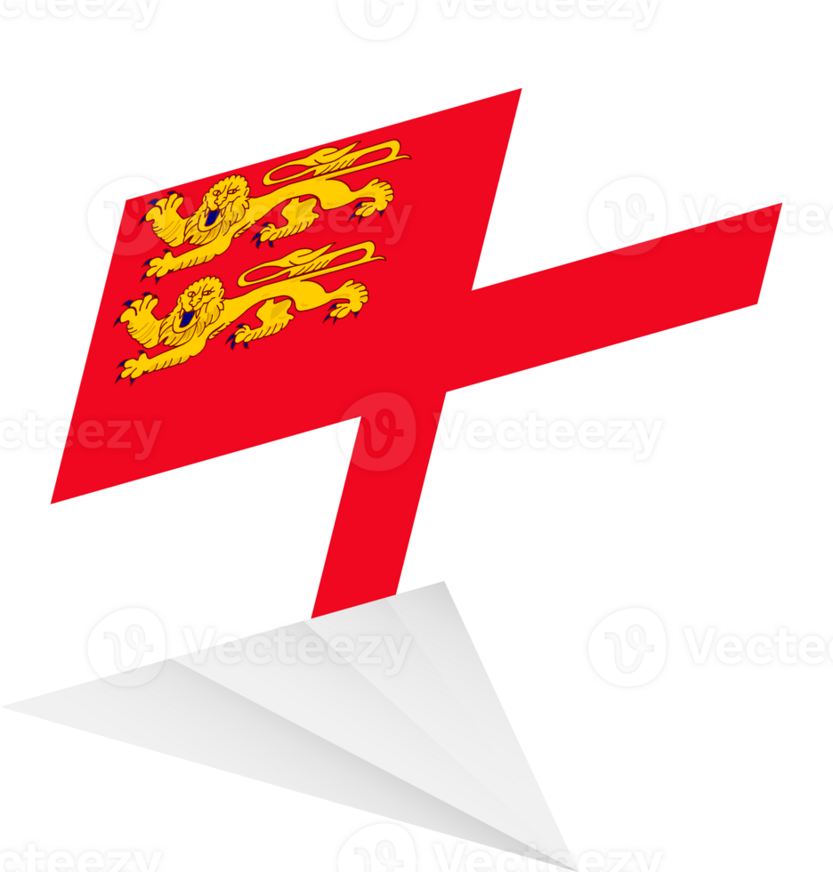 Flag of Sark, modern pin flag png