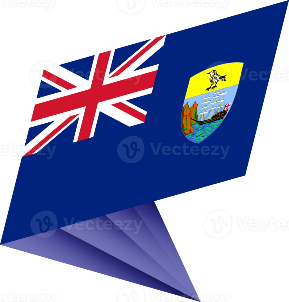 Flag of Saint Helena, modern pin flag png