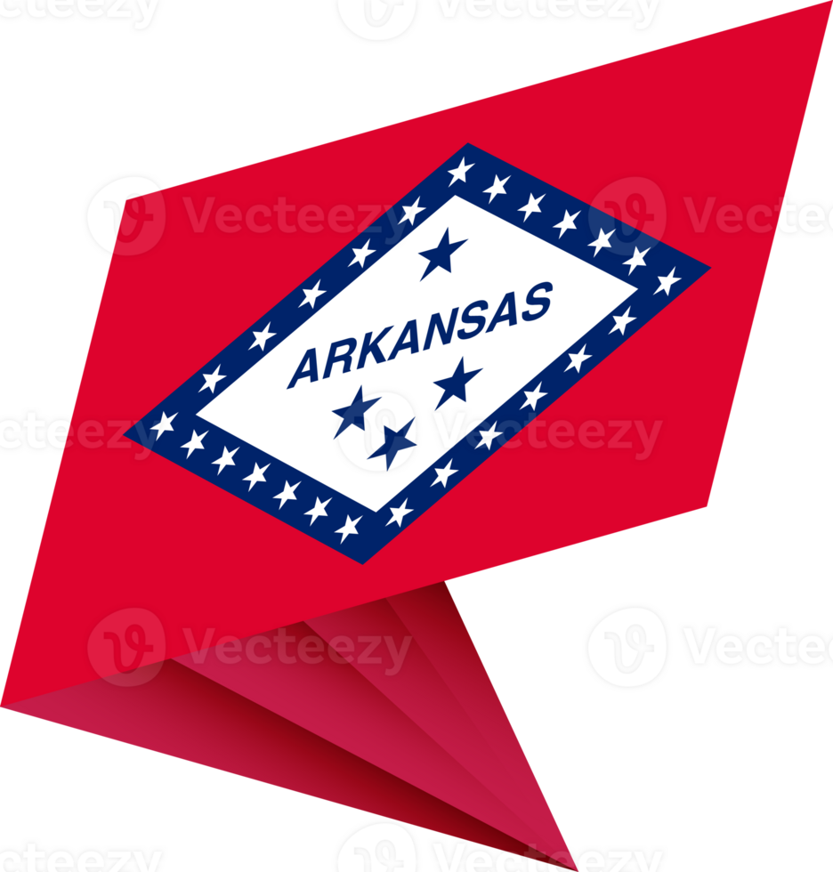 Flag of Arkansas, modern pin flag png
