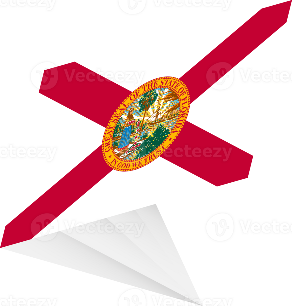 Flag of Florida, modern pin flag png