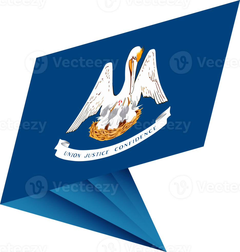 Flag of Louisiana, modern pin flag png