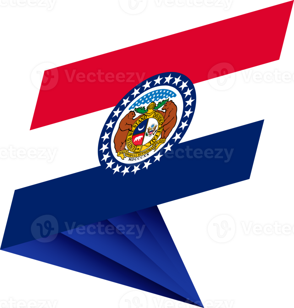 Flag of Missouri, modern pin flag png