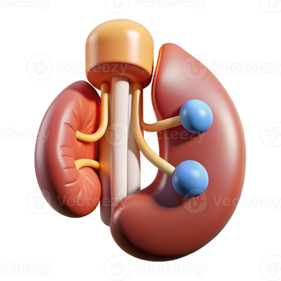 extraordinary abstract Urinary System Kidney Diagram Cutout for Urology Publications high quality png