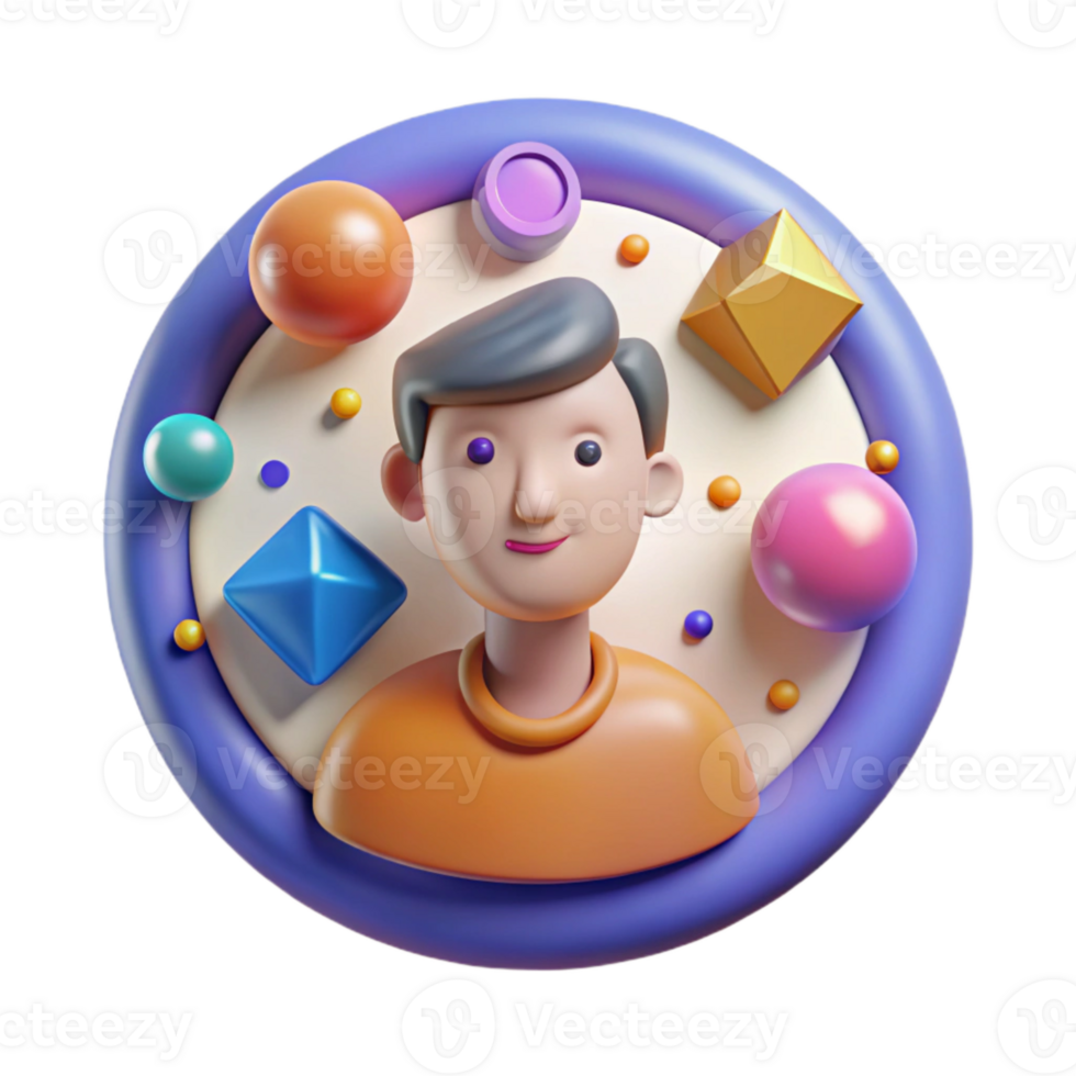 dramatic abstract User Profile Avatar Placeholder Cutout for Social Media Platforms authentic png