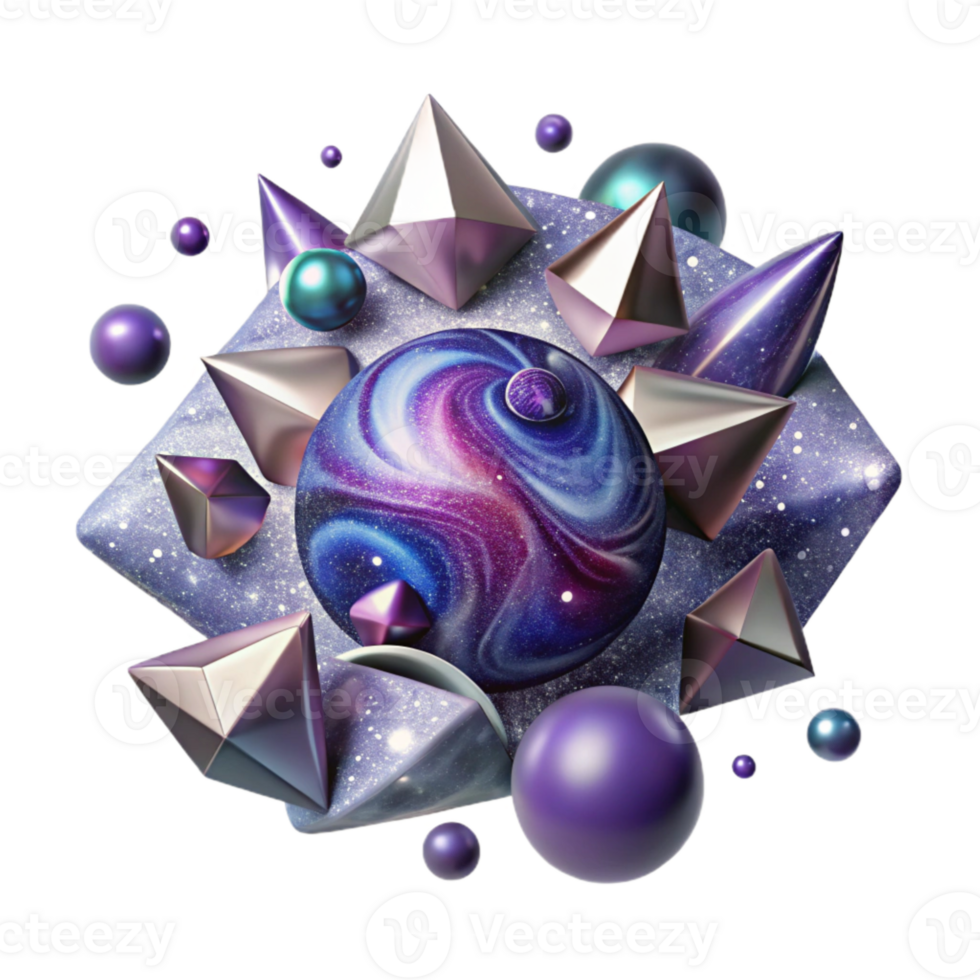 serene artistic Abstract Galaxy Pattern Cutout for Textile Design authentic png